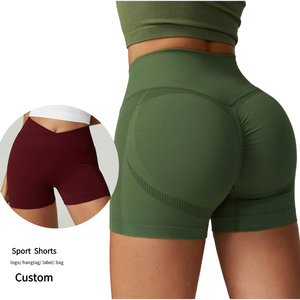 Pantalones cortos de fitness transpirables de secado rápido para mujer para correr y entrenar pantalones cortos de entrenamiento deportivo - Product Image 1