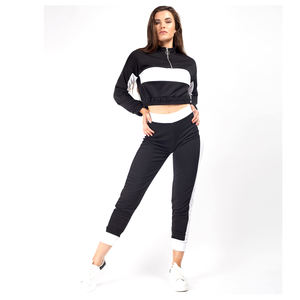 Ensemble de jogging de sport à capuche 100% coton pour homme avec veste de piste d'équipe et pantalon de survêtement - Product Image 1