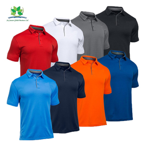 Polo personalizable Amriss Unisex manga corta cuello bordado algodón cómodo Bangladesh ropa a granel exportación Polo T - Product Image 5