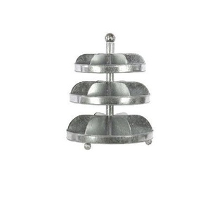 La mejor llegada Soporte de pastel de metal Forma redondeada Soporte de pastel hecho a mano Soporte de pastel de metal con estilo indio decorativo - Product Image 1