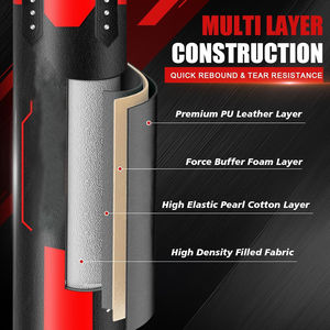 Saco de Boxeo Colgante para Adultos de 4 pies, de PVC y Cuero PU, Resistente, Ecológico, Ligero y Transpirable - Product Image 3