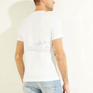 เสื้อยืดผู้ชายผ้าโพลีเอสเตอร์/คอตตอน พิมพ์โลโก้ได้ คอกลม ทรงเข้ารูป เป็นมิตรกับสิ่งแวดล้อม แห้งเร็ว สไตล์สตรีทแวร์ - Product Image 2