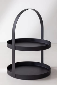 Plateau de service à 2 niveaux, design fantaisie, fer forgé, écologique, personnalisable, qualité supérieure, style luxueux, unique, moderne, vente en gros, designer - Product Image 6