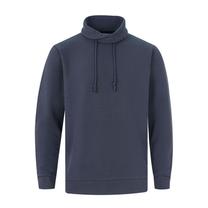 Sudaderas con capucha de textura para hombre Fabricantes de ropa personalizada Sudadera con capucha de rizo francés para hombres Hombro caído de alta calidad Tallas grandes - Product Image 1
