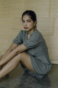 New Arrival Embroidered Cotton Short Designer Short Sleeves Trendy Gypsy Short Women Dress - Product Image 4