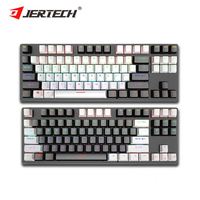 Accessoires informatiques Slim Filaire Usb Led Rgb Rétro-Éclairage Pc US Layout Gamer Gaming Clavier Mécanique