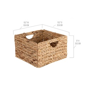 Panier en jacinthe d'eau tissé pour l'organisation de la maison Panier de rangement fait à la main Vente en gros Écologique Fabriqué au Vietnam - Product Image 2