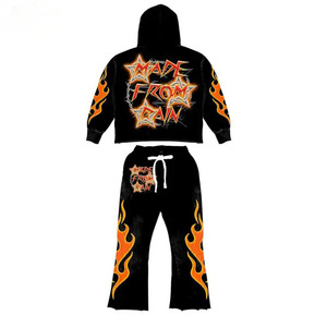 ชุดกีฬาฤดูหนาวแบบ unisex เสื้อฮู้ดระบายอากาศน้ำหนักปานกลาง กางเกงจ็อกเกอร์ ชุดฝึกซ้อมกลางแจ้ง ซิป ทรงปกติ สไตล์ลำลองสำหรับออกกำลังกาย - Product Image 3