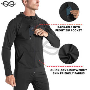 Sweats à capuche d'entraînement de gymnastique légers pour hommes - Product Image 3