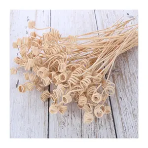 Best price wavy rattan diffuser stick curly reed fragrance aroma essential oil disfusion rolled sticks