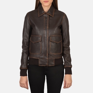 Chaquetas de cuero de mujer de alta calidad de punto transpirable de invierno de manga completa de color personalizado y logotipo - Product Image 3