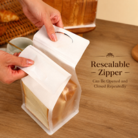 Sacs personnalisés avec logo, sacs en papier kraft composite de haute qualité, imperméables, résistants à la graisse, pour l'emballage alimentaire du pain, des en-cas, des grains de café