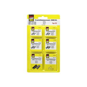Surtido de grapas de repuesto Easy Work, 6 x 500 piezas, grapas de alta calidad - Product Image 2