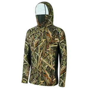 Sudadera con Capucha de Pesca para Hombre, Camuflaje, UPF 50, Manga Larga, Secado Rápido, Poliéster, Protección Solar - Product Image 3