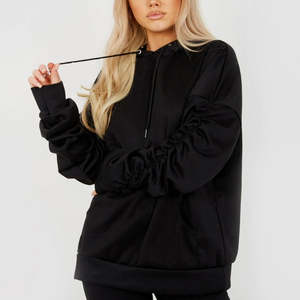 Ensemble de survêtement sport deux pièces pour femme, coupe évasée, avec sweat à capuche zippé et pantalon, effet délavé à l'acide - Product Image 5