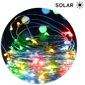 12m. Ghirlanda solare con 100 LED, 8 funzioni multicolor (Electro DH 79.750/12/RGB) - Product Image 1