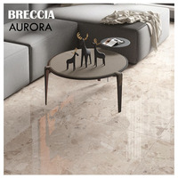 Carreaux de sol en porcelaine émaillée polie, antidérapants, imitation brique réfractaire, pour marbre GRIS, 800x800mm