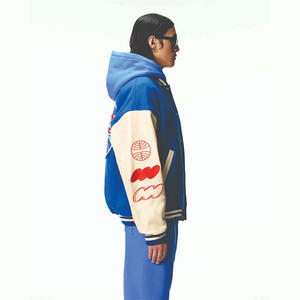 Nueva moda para hombres y mujeres, ropa de calle, chaqueta de uniforme de béisbol, Popular Hip Hop, industria pesada, estilo Letterman, soporte informal - Product Image 4