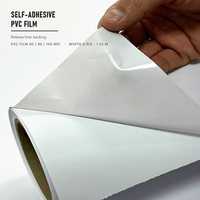 Rouleau de vinyle auto-adhésif durable à séchage rapide, haute adhérence, imprimable, éco-solvant, imperméable, pour enveloppement extérieur de voitures et motos, 0,914m-1,52m