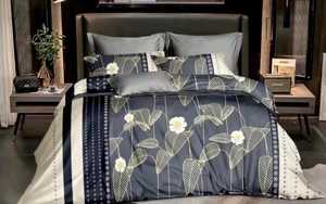 Sábana de cama king/cubierta de colchón/para hotel, venta al por mayor, 100% algodón, edredón estampado de mármol moderno de lujo, Sábana - Product Image 3