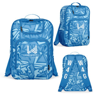 กระเป๋าเป้สะพายหลังกีฬาแบบลำลองแฟชั่นมีซิปพิมพ์ลายกระเป๋าอเนกประสงค์สำหรับเยาวชนที่เก็บรองเท้าฟุตบอล - Product Image 6