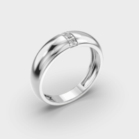 Bague solitaire en argent sterling 925 pour homme avec moissanite sertie à griffes – Bijou tendance pour mariage, fiançailles, anniversaire, cadeau