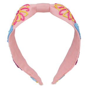 Bandeaux pour cheveux multicolores de mode pour femmes et enfants, faits à la main, de créateurs, bandeaux brodés et perlés - Product Image 2