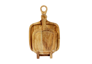 Planche à découper en bois d'acacia personnalisée impression UV logo ensemble de planche à découper en bois massif pour la cuisine - Product Image 6