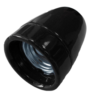 Portalámparas decorativo vintage de cerámica negra E27 100W (F-Bright 1200545-N) - Product Image 1