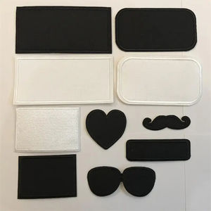 Sublimación personalizada Parches en blanco Poliéster blanco Cualquier tamaño Forma Bordado Technics Goma al por mayor Material principal Parches para sombreros - Product Image 6