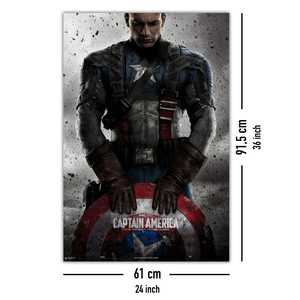 Poster en toile Captain America de Marvel, design moderne pour décoration murale - Product Image 4