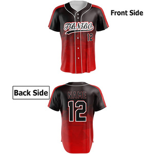 2024 dernière conception maillot d'uniforme de baseball imprimé uni vierge et ensemble court uniforme d'équipe personnalisé de baseball - Product Image 2