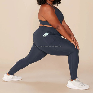 2022 personnalisé léger écologique femmes Fitness Yoga ensemble de gymnastique motif solide respirant vêtements d'entraînement grande taille Options - Product Image 4