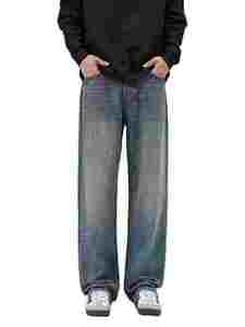 Servicio OEM: Pantalones de mezclilla para hombre, de peso pesado, lavados, de fábrica, corte ajustado, rectos, largos y transpirables - Product Image 2