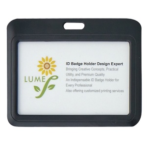 Support de carte d'identité en plastique porte-cartes de visite en acrylique horizontal - Product Image 1