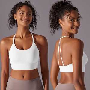 สปอร์ตบราออกกำลังกายผ้าไนลอนสแปนเด็กซ์ไร้รอยต่อสำหรับผู้หญิงปรับแต่งได้สำหรับเล่นกีฬา - Product Image 6