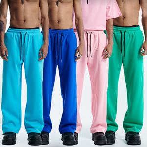 กางเกงขายาวผู้ชายทรงเข้ารูปคุณภาพสูง สวมใส่สบาย น้ำหนักปานกลาง ไม่เป็นขุย กันน้ำ ซักแล้ว รับสกรีนโลโก้ สไตล์ลำลองและเป็นทางการ - Product Image 1