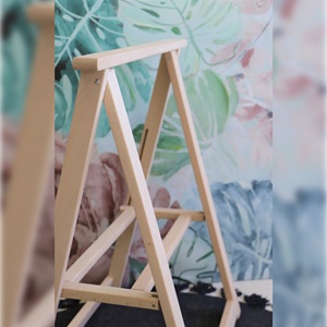 Chevalet en bois de hêtre brut non verni WELL HOME, 73 cm de hauteur, pour expressions artistiques - Product Image 5