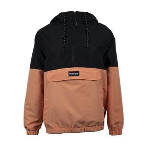 Sweat à capuche coupe-vent à demi fermeture éclair, poche avant de haute qualité, nylon/polyester, printemps personnalisé, imperméable et écologique - Product Image 1