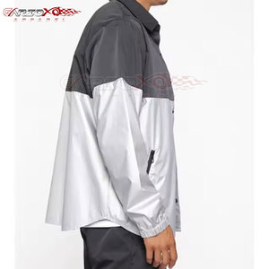 Traje cortavientos activo al aire libre para hombres con cintura elástica y dobladillo ajustable Traje cortavientos ajustado - Product Image 3