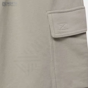 กางเกงขาสั้นผู้ชายแห้งเร็วแบบลำลองมีกระเป๋าด้านข้างพิมพ์ลายแคนวาสสำหรับใส่ไปยิมขนาดใหญ่พิเศษสำหรับฤดูร้อน - Product Image 5