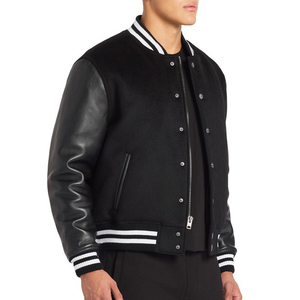 Veste universitaire classique personnalisée, style bomber, veste de baseball, veste d'équipe scolaire, veste en laine/cuir, veste universitaire pour garçons - Product Image 2