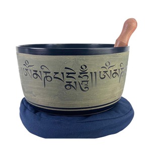 Impressionnant qualité nouveauté bol chantant en aluminium bol de méditation tibétain bol de bouddha de prière religieuse pour la thérapie de Yoga - Product Image 2