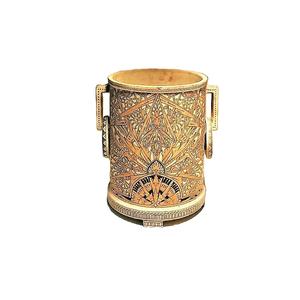 Poubelle d'intérieur de style classique de conception moderne d'arrivée fraîche en métal avec la forme de taille personnalisée parfaite finie plaquée or - Product Image 5