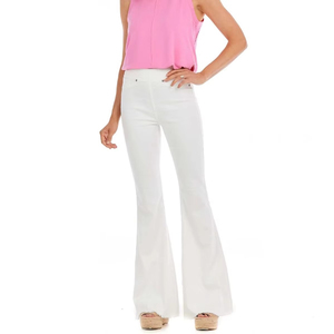 Jeans personnalisés de haute qualité pour femmes du milieu de l'année 100% Jeans tendance de haute qualité Pantalons en denim délavés personnalisés Jeans en denim de conception solide - Product Image 1