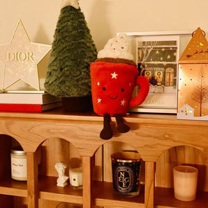 Nouvelle série de peluches unisexe Jelly Catt Fun Food : Chocolat chaud délicat, café rouge enrobé de neige, étoiles de Noël pour le thé de l'après-midi - Product Image 6