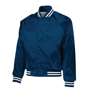 ขายส่งที่กําหนดเอง 2024 ซิปพรีเมี่ยมออกแบบใหม่ OEM กันลมกลางแจ้งฤดูหนาวคุณภาพสูงซาตินแจ็คเก็ตผ้าไหมสําหรับผู้ชายผู้หญิง - Product Image 2