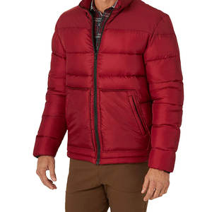 Veste en duvet matelassée personnalisée de la meilleure qualité pour hommes Manteau d'hiver à col montant Capuche brillante Toile Tissu Promotionnel Long Manteau de mode - Product Image 6