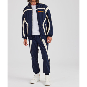 Tracksuit 100% Cotton Classic Style for Running Jogging or <b>Lounging</b> with Comfortable Fit - Product Image 1