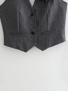 2025 Outono Novas Roupas Femininas Estilo Europeu E Americano Moda Mistura Terno Jaqueta Vest Calças Três Peças Set - Product Image 2